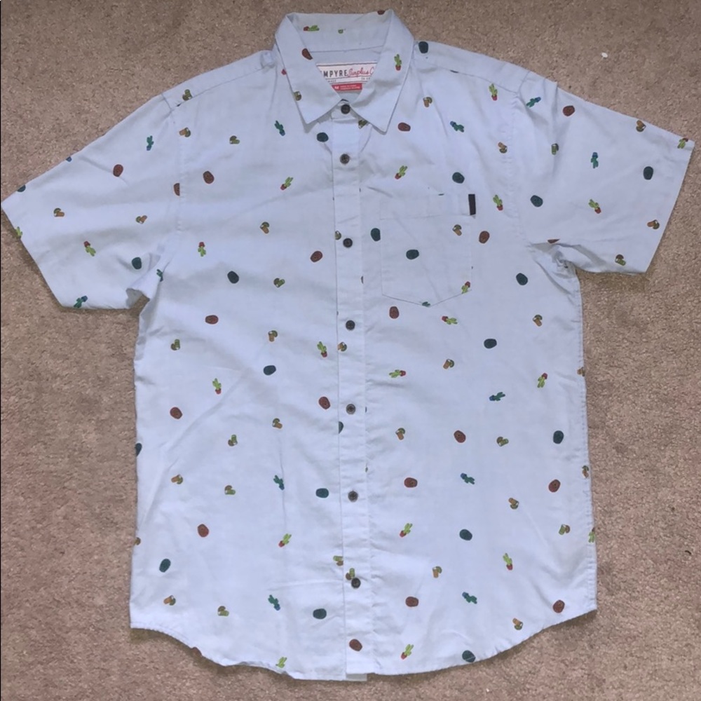 Short Sleeve Botton Down Collar Shirt